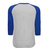 HEATHER GREY / ROYAL - T200 - BACK