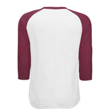 WHITE / MAROON - T200 - BACK