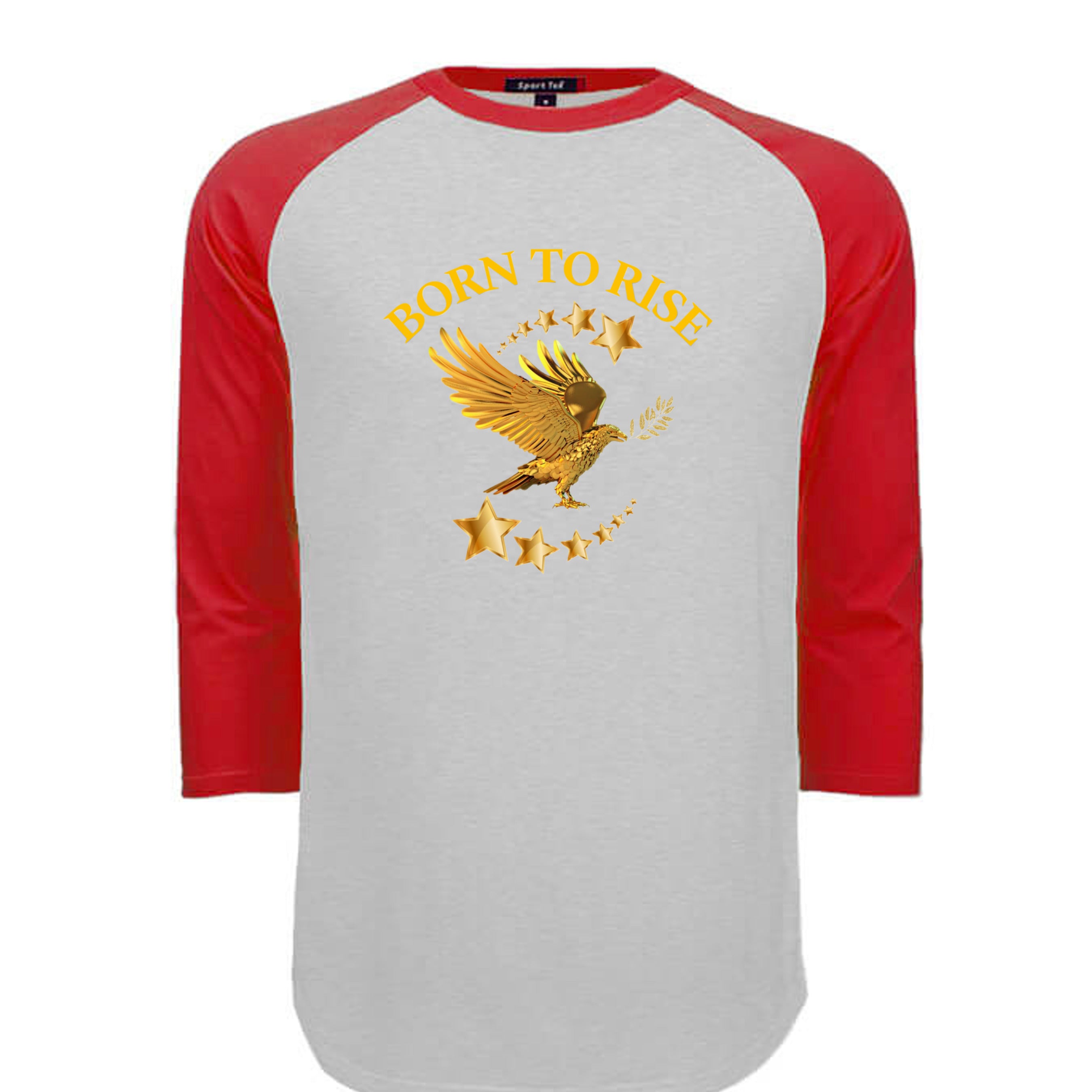 HEATHER GREY / RED - T200 - FRONT