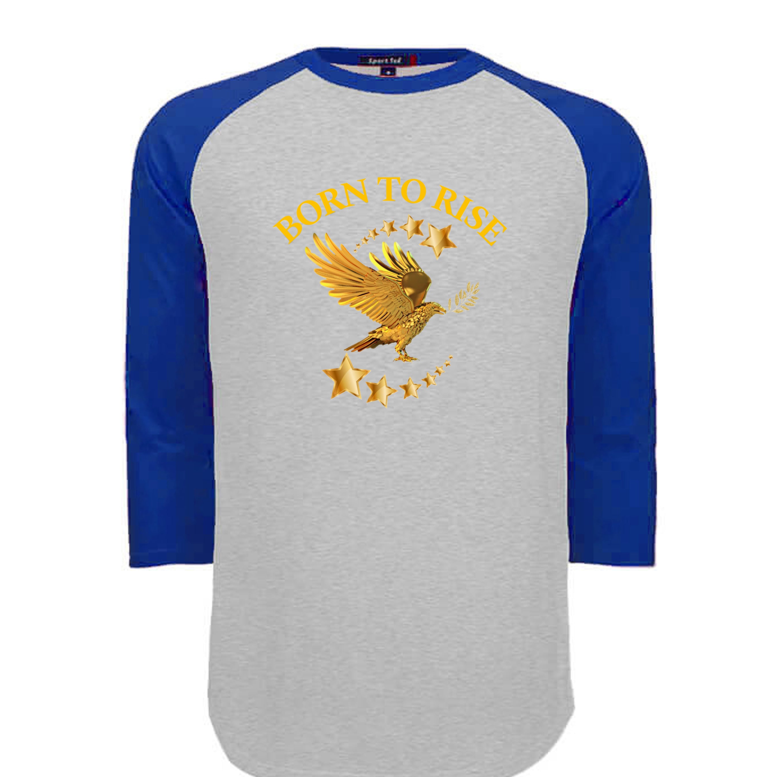 HEATHER GREY / ROYAL - T200 - FRONT